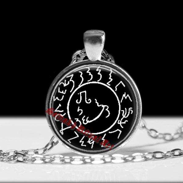 Lucifer sigil pendant, Grimoirium Verum necklace, satanic jewelry, Satan, satanism, occult talisman, ritual lamen, summoning demons #124.1